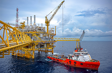 外海石油和天然氣開採平臺